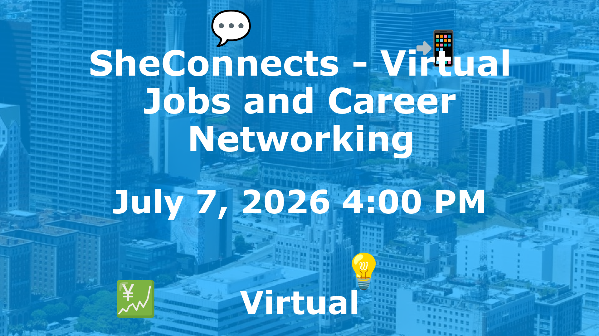 SheConnects - Virtual Jobs and Career Networking event image
